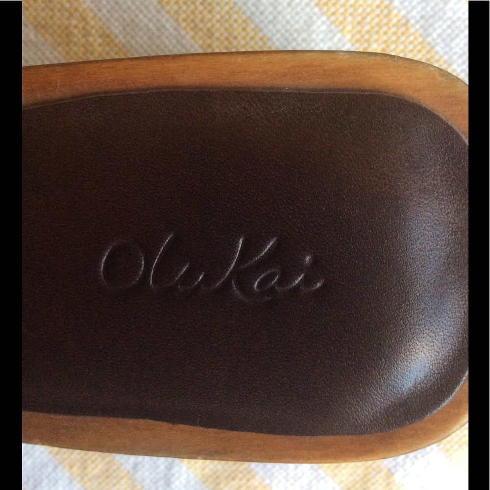 Olukai Eke Dark Java Leather Mules - image 3